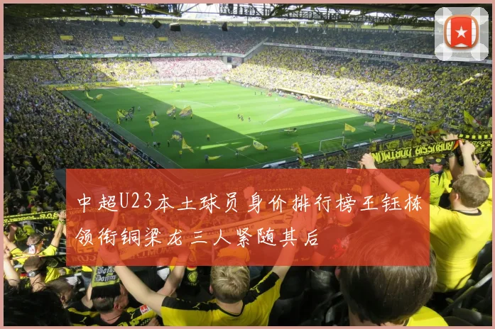 中超U23本土球员身价排行榜王钰栋领衔铜梁龙三人紧随其后