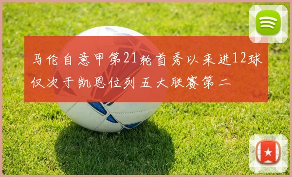 马伦自意甲第21轮首秀以来进12球仅次于凯恩位列五大联赛第二